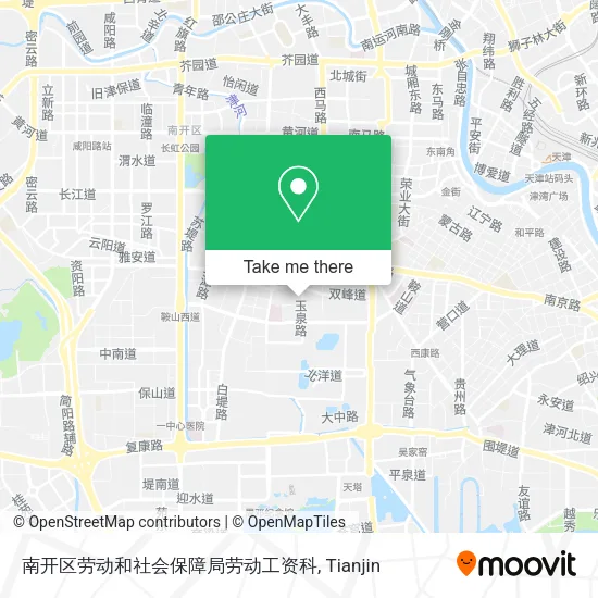 南开区劳动和社会保障局劳动工资科 map