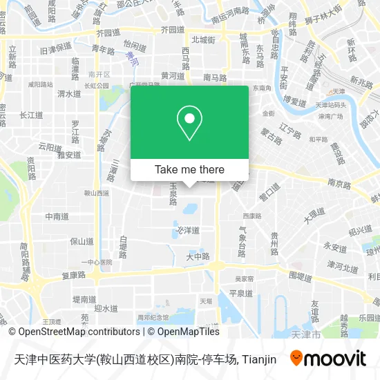 天津中医药大学(鞍山西道校区)南院-停车场 map