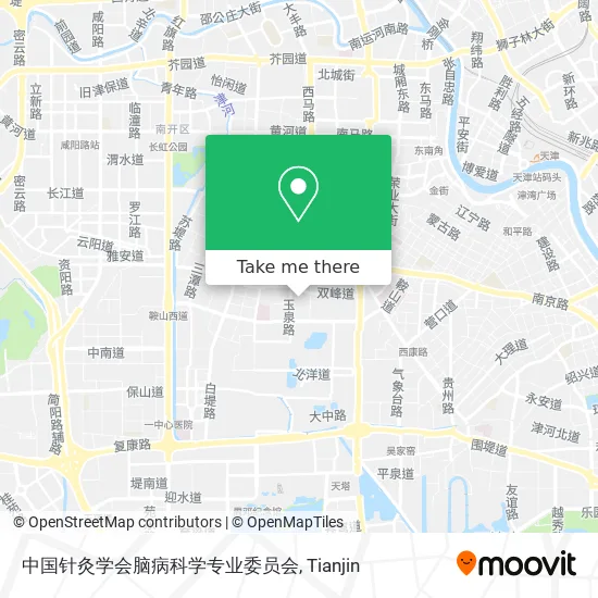 中国针灸学会脑病科学专业委员会 map