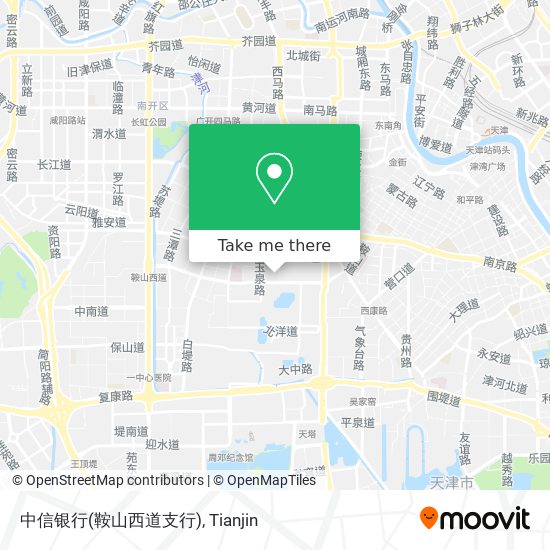 中信银行(鞍山西道支行) map