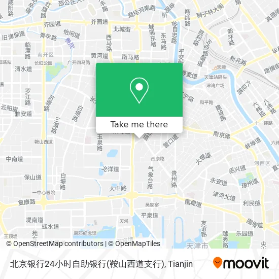 北京银行24小时自助银行(鞍山西道支行) map