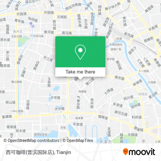 西可咖啡(晋滨国际店) map