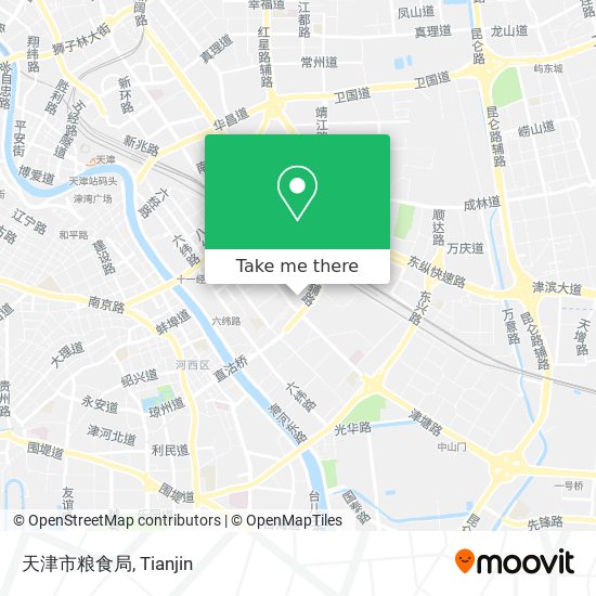 天津市粮食局 map