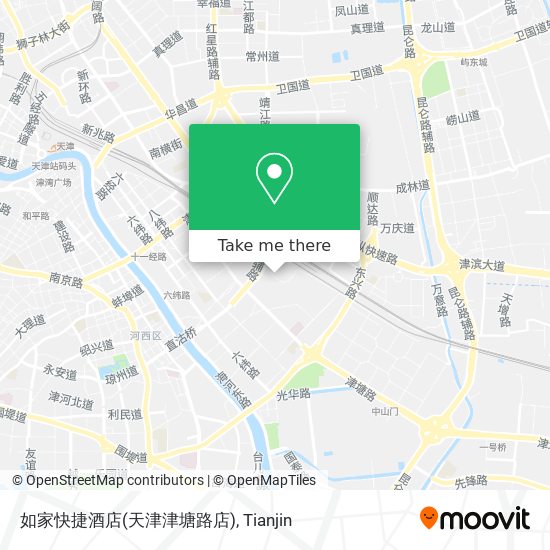 如家快捷酒店(天津津塘路店) map