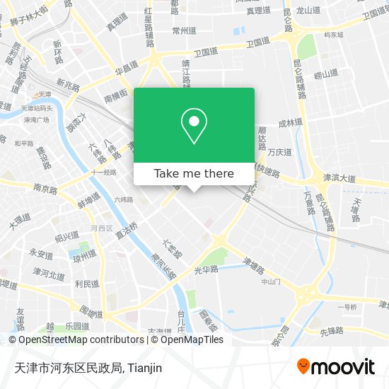 天津市河东区民政局 map