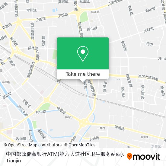 中国邮政储蓄银行ATM(第六大道社区卫生服务站西) map