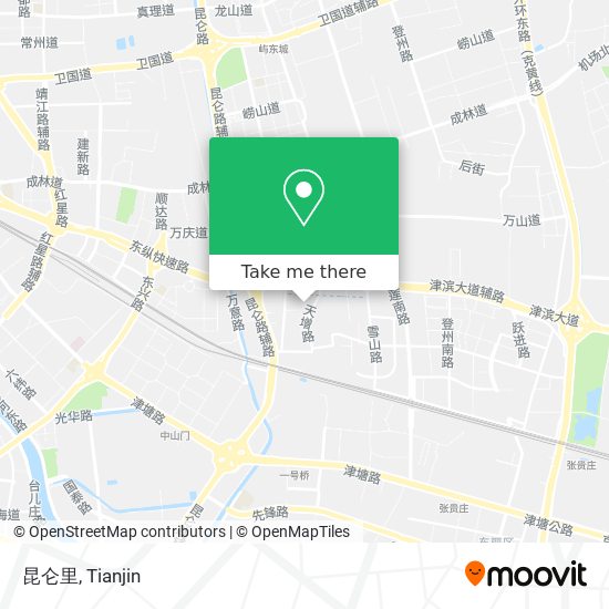 昆仑里 map