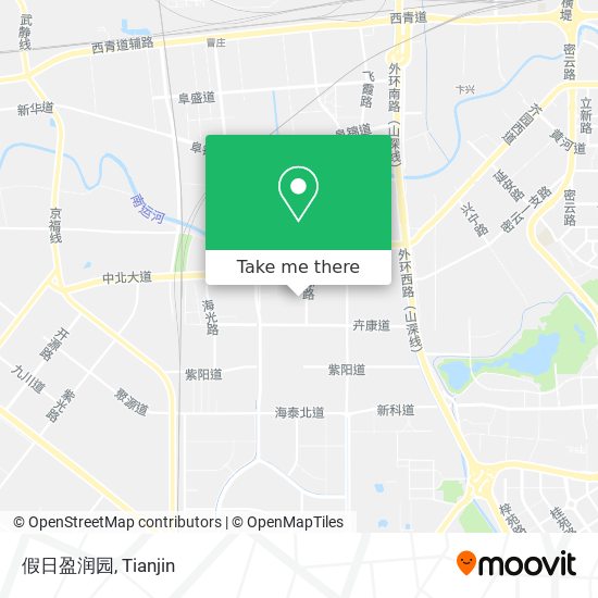 假日盈润园 map