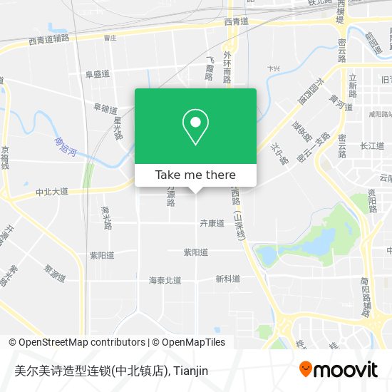 美尔美诗造型连锁(中北镇店) map
