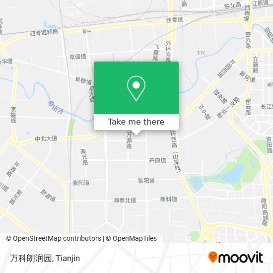 万科朗润园 map