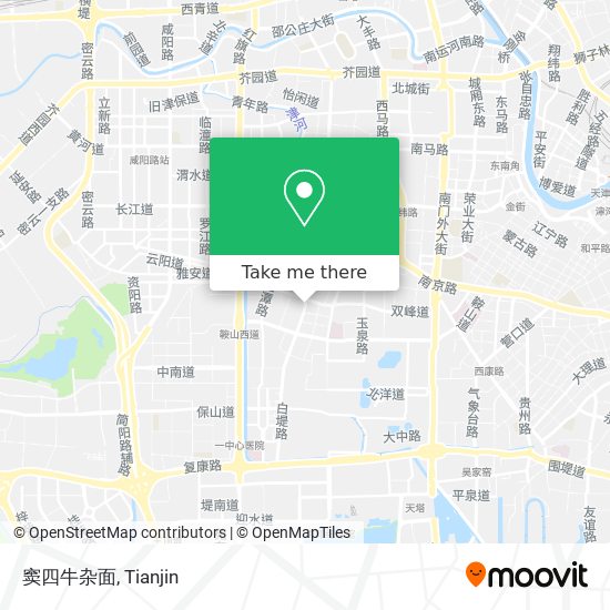 窦四牛杂面 map