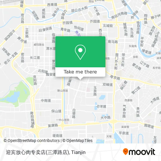 迎宾放心肉专卖店(三潭路店) map