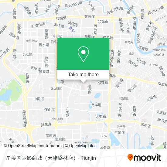 星美国际影商城（天津盛林店） map