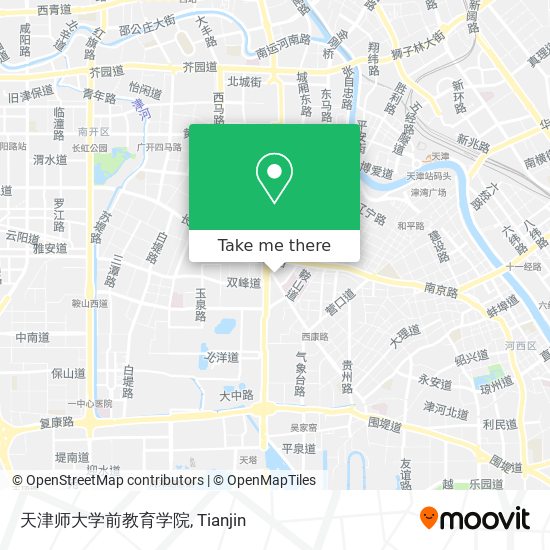 天津师大学前教育学院 map