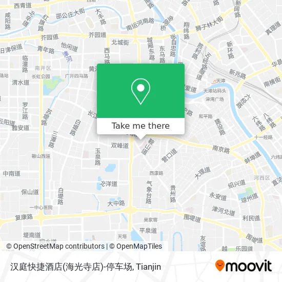汉庭快捷酒店(海光寺店)-停车场 map