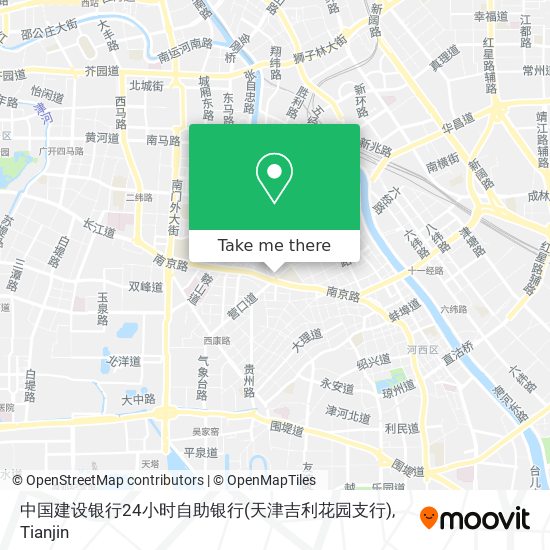 中国建设银行24小时自助银行(天津吉利花园支行) map