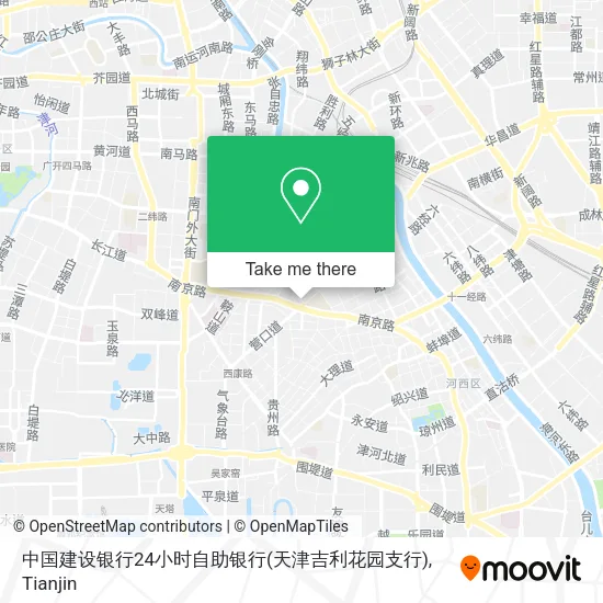 中国建设银行24小时自助银行(天津吉利花园支行) map