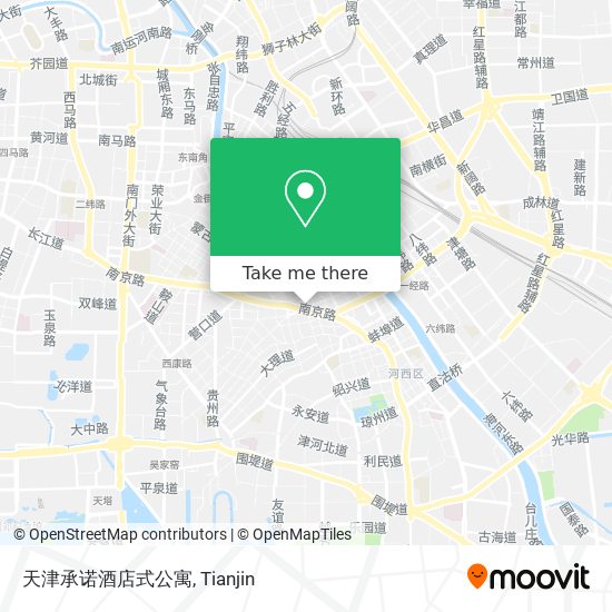 天津承诺酒店式公寓 map