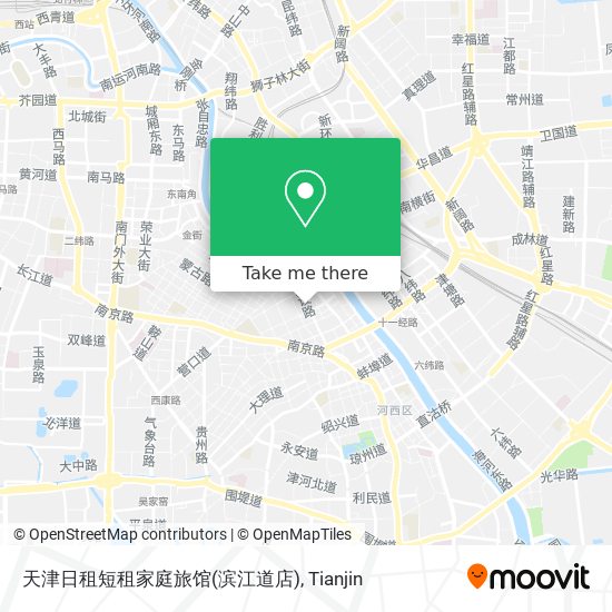 天津日租短租家庭旅馆(滨江道店) map