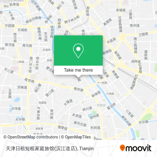 天津日租短租家庭旅馆(滨江道店) map