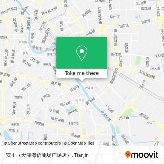 安正（天津海信商场广场店） map