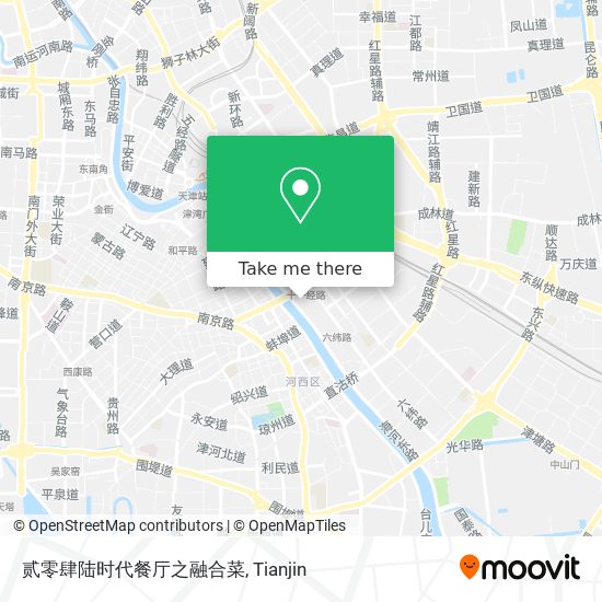 贰零肆陆时代餐厅之融合菜 map