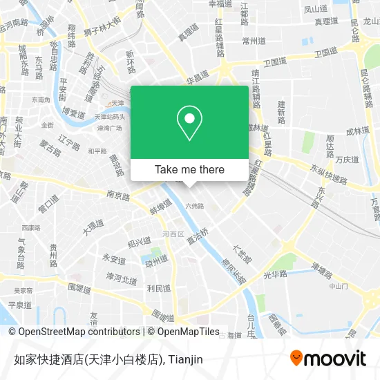 如家快捷酒店(天津小白楼店) map