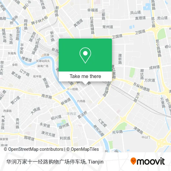 华润万家十一经路购物广场停车场 map