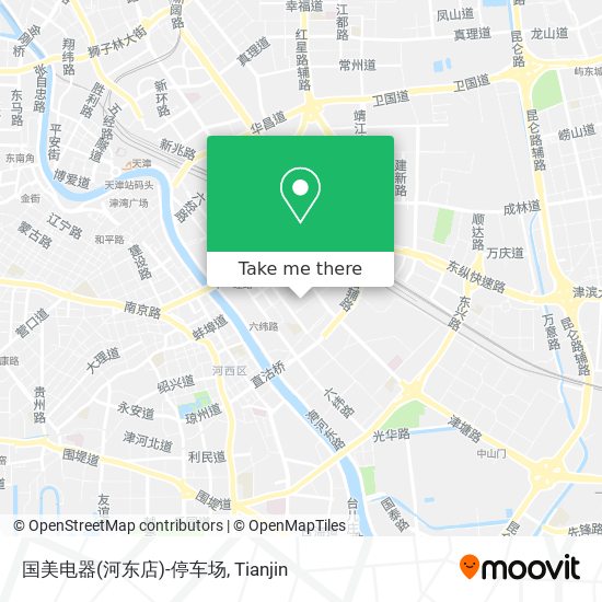 国美电器(河东店)-停车场 map
