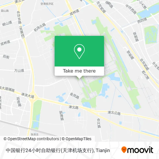 中国银行24小时自助银行(天津机场支行) map