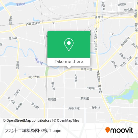 大地十二城枫桦园-3栋 map