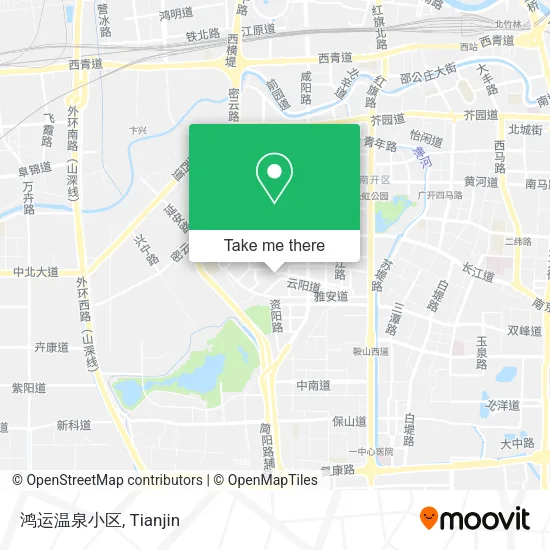 鸿运温泉小区 map