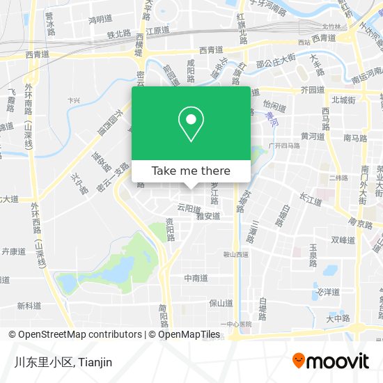 川东里小区 map