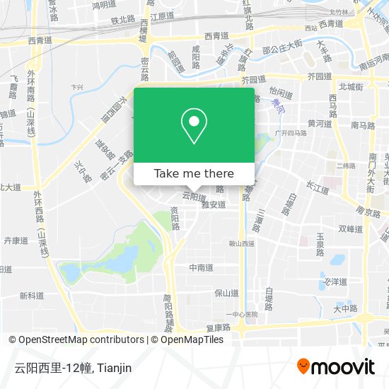 云阳西里-12幢 map