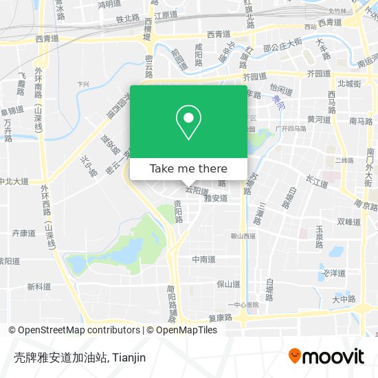壳牌雅安道加油站 map