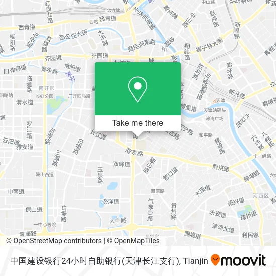 中国建设银行24小时自助银行(天津长江支行) map