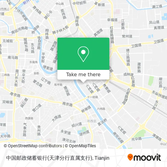 中国邮政储蓄银行(天津分行直属支行) map