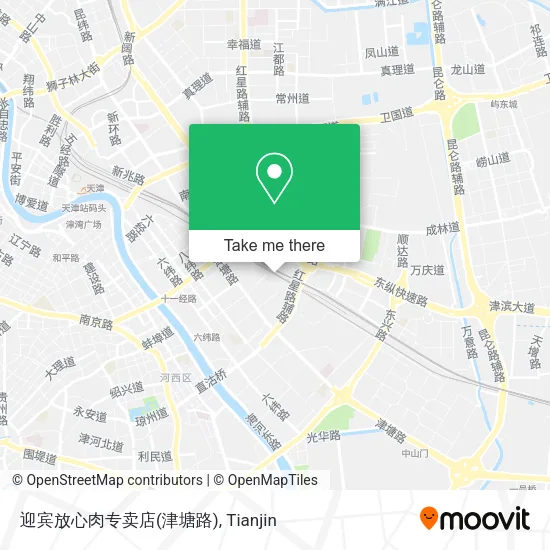 迎宾放心肉专卖店(津塘路) map