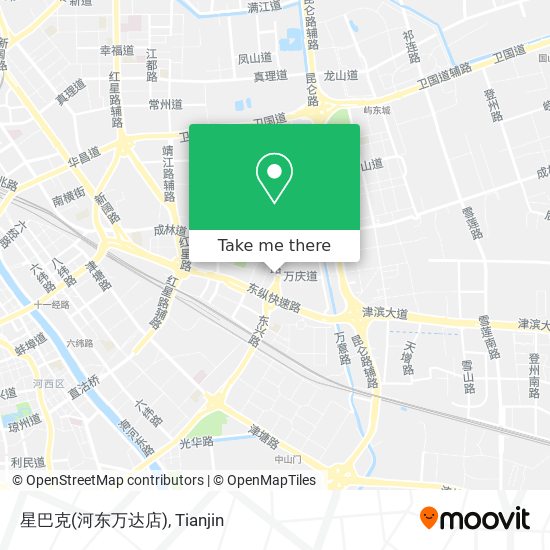 星巴克(河东万达店) map