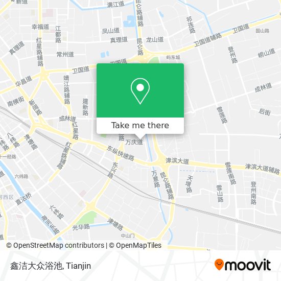 鑫洁大众浴池 map
