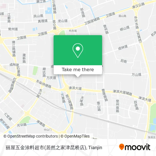 丽屋五金涂料超市(居然之家津昆桥店) map