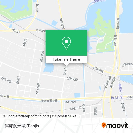 滨海航天城 map
