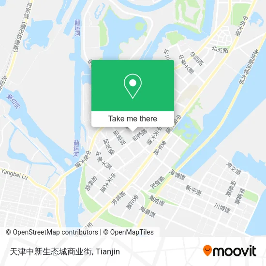 天津中新生态城商业街 map