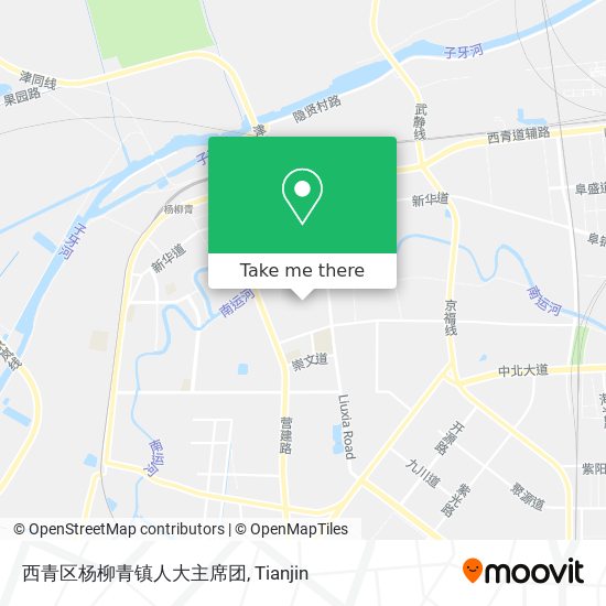 西青区杨柳青镇人大主席团 map