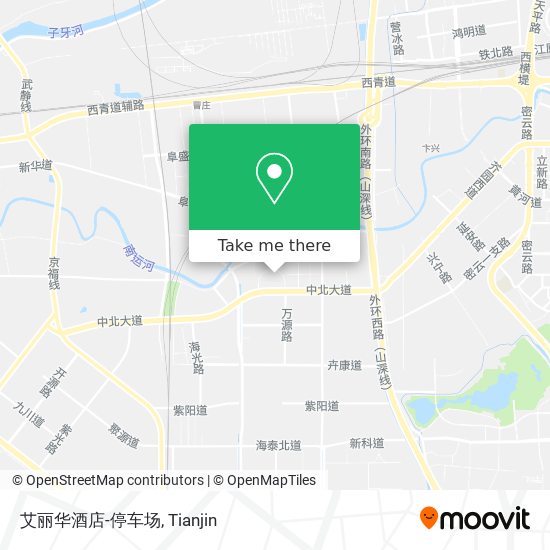 艾丽华酒店-停车场 map