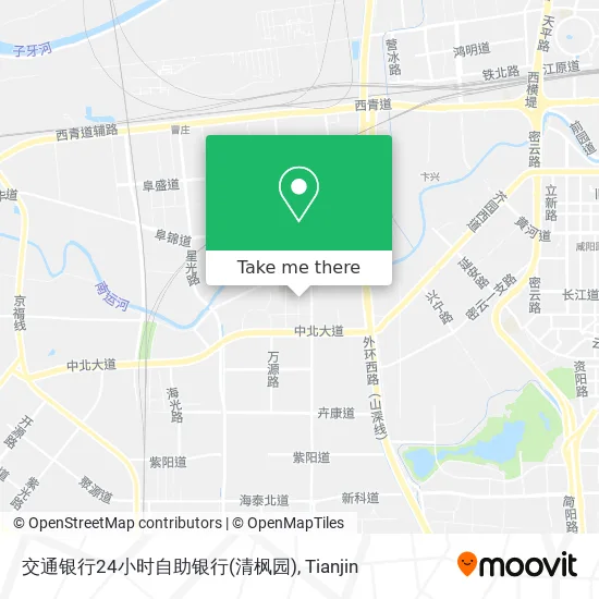交通银行24小时自助银行(清枫园) map