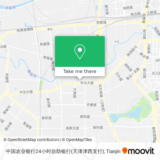 中国农业银行24小时自助银行(天津津西支行) map