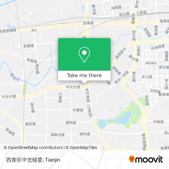 西青区中北镇委 map