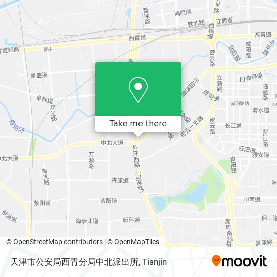 天津市公安局西青分局中北派出所 map