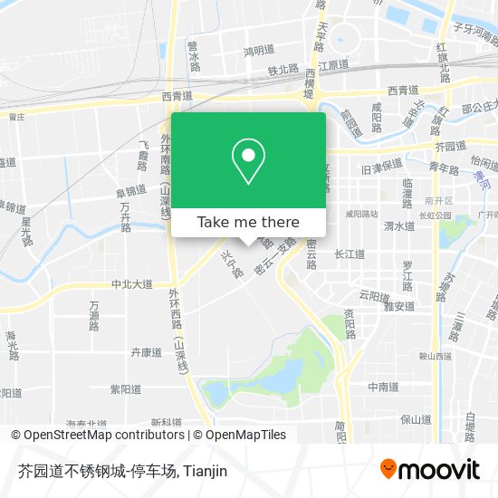 芥园道不锈钢城-停车场 map